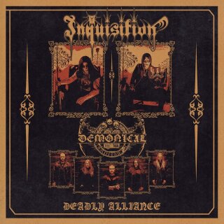 INQUISITION / DEMONICAL -- Deadly Alliance  7"  BLACK