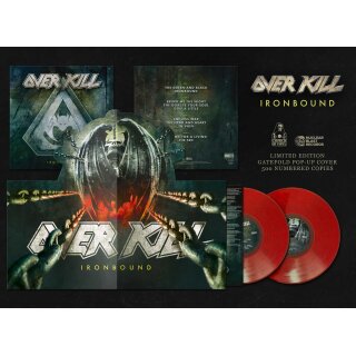 OVERKILL -- Ironbound  DLP  POP-UP  RED