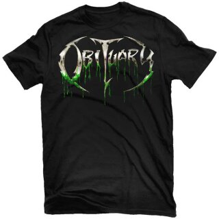 OBITUARY -- Slowly We Rot Logo  SHIRT XL