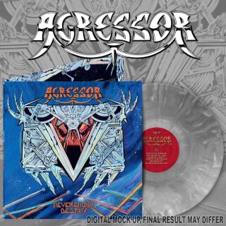 AGRESSOR -- Neverending Destiny  LP  WHITE / GREY MARBLED