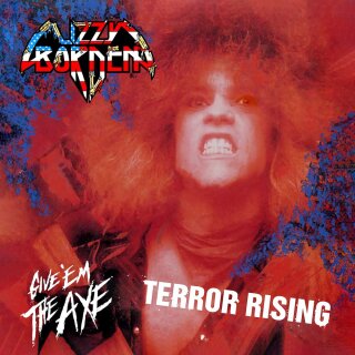 LIZZY BORDEN -- Give Em the Axe / Terror Rising  LP  BLUE