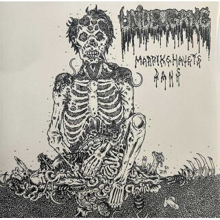 CORPUS OFFAL / UNDERGANG -- Epitomic Disembowelment / Maddikehavets Dans  SPLIT 7" EP  BLACK