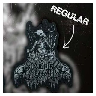 SLAUGHTER MESSIAH -- Cursed to the Pyre  WOVEN SHAPE PATCH
