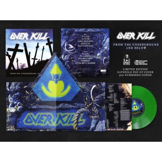 OVERKILL -- From the Underground and Below  LP  POP-UP  GREEN
