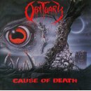 OBITUARY -- Cause of Death  LP  GREY BLACK SPLATTER
