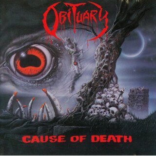 OBITUARY -- Cause of Death  LP  BLUE BLACK SPLATTER