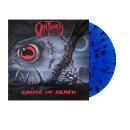 OBITUARY -- Cause of Death  LP  BLUE BLACK SPLATTER