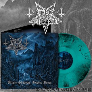 DARK FUNERAL -- Where Shadows Forever Reign  LP  TURQUOISE / BLACK MARBLED
