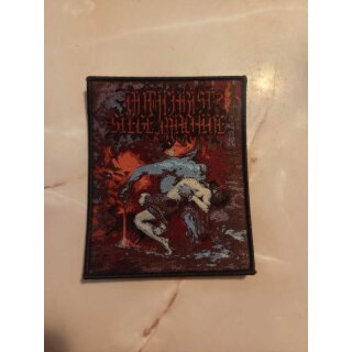 ANTICHRIST SIEGE MACHINE -- Vengeance of Eternal Fire  WOVEN PATCH  BLACK BORDER