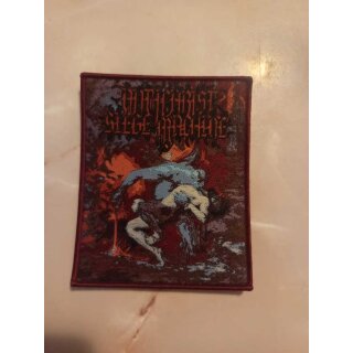 ANTICHRIST SIEGE MACHINE -- Vengeance of Eternal Fire  WOVEN PATCH  BLOOD RED BORDER