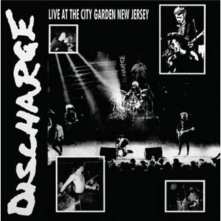 DISCHARGE -- Live at the City Garden New Jersey  LP  CLEAR  LET THEM EAT VINYL