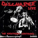 DISCHARGE -- The Nightmare Continues  LP  CLEAR