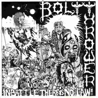 BOLT THROWER -- In Battle There Is No Law  LP  BLACK  BACK ON BLACK