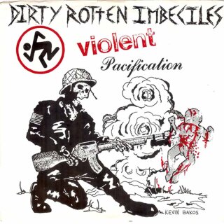 D.R.I. -- Violent Pacification  7"  BLUE