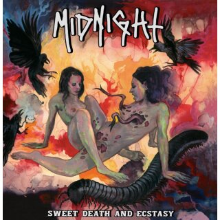 MIDNIGHT -- Sweet Death and Ecstasy  LP  RED/ ORANGE MARBLED