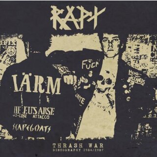 RAPT -- Thrash War - Discography 1984-1987  LP+7"+CD  BLACK