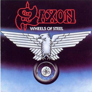 SAXON -- Wheels of Steel  LP  SWIRL