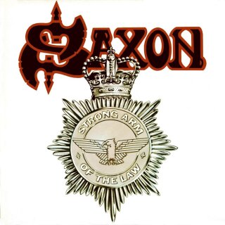 SAXON -- Strong Arm of the Law  LP  SPLATTER