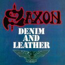 SAXON -- Denim and Leather  LP  SPLATTER  REGULAR