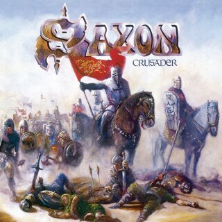 SAXON -- Crusader  LP  SPLATTER