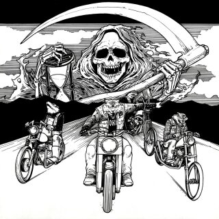 SPEEDWOLF -- Ride with Death  LP+7"  SPLATTER