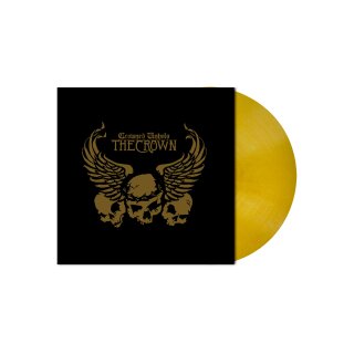 THE CROWN -- Crowned Unholy  LP  OPAQUE GOLDEN YELLOW MARBLED