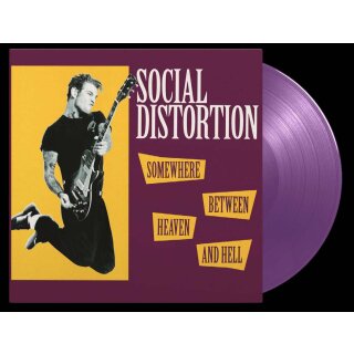 SOCIAL DISTORTION -- Somewhere Between Heaven and Hell  LP  PURPLE