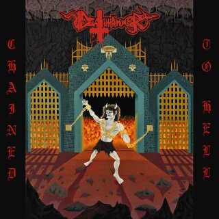 DEATHHAMMER -- Chained to Hell  LP  TRI-COLOR