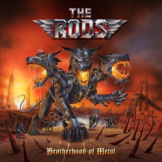 THE RODS -- Brotherhood of Metal  DLP+CD  RED