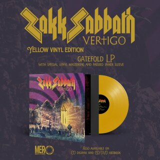 ZAKK SABBATH -- Vertigo  LP  YELLOW