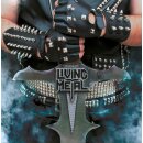 LIVING METAL -- Living Metal  LP  WHITE + BADGE