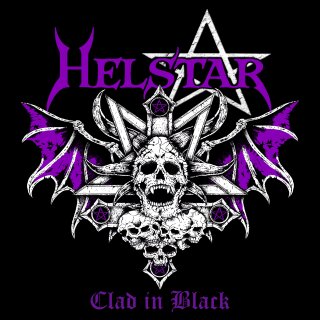HELSTAR -- Clad in Black  LP  WHITE
