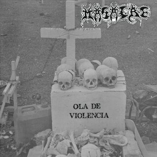 MASACRE -- Ola de Violencia / Barbarie y Sangre en Memoria de Cristo  LP  BLACK