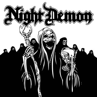 NIGHT DEMON -- s/t  LP  CLEAR/ RED MARBLED