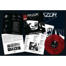 RAZOR -- Armed and Dangerous  LP  RED/ BLACK MARBLED