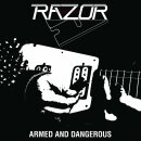 RAZOR -- Armed and Dangerous  LP  RED/ WHITE BI-COLOR