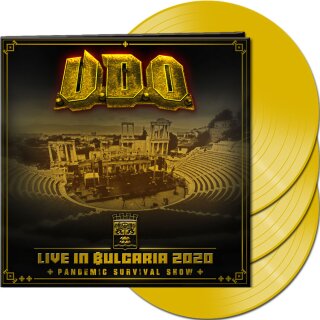 U.D.O. -- Live in Bulgaria 2020 - Pandemic Survival Show  3LP  YELLOW