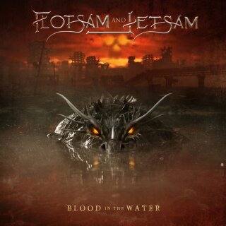 FLOTSAM AND JETSAM -- Blood in the Water  LP  ORANGE