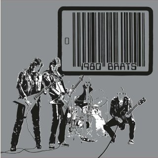 BRATS -- 1980  LP  BLACK/ SILVER  BI-COLOR