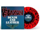 SAXON -- Denim and Leather (40th Anniversary Edition)  LP  RED/ BLACK SPLATTER