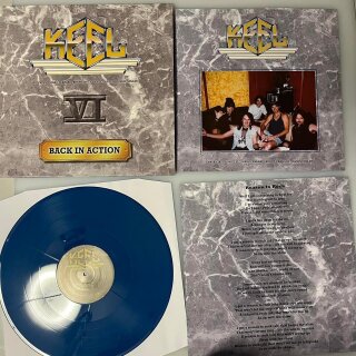 KEEL -- Back in Action  LP  BLUE