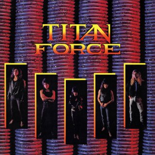 TITAN FORCE -- s/t  LP  NEON VIOLET