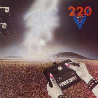 220 VOLT -- Power Games  LP  CLEAR/ WHITE MARBLED
