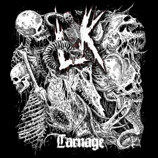 LIK -- Carnage  LP  RED/ BLACK MARBLED