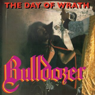 BULLDOZER -- The Day of Wrath  LP  "CUT-THROAT" SPLATTER