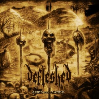 DEFLESHED -- Grind over Matter  LP  BLACK