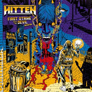 HITTEN -- First Strike with the Devil - Revisited  LP+CD  BI-COLOR SPLATTER
