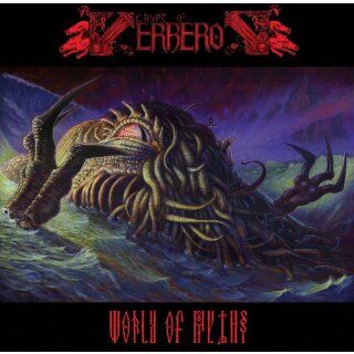 CRYPT OF KERBEROS -- World of Myths  LP  CYAN/ PURPLE GALAXY