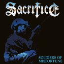 SACRIFICE -- Soldiers of Misfortune  LP  PURPLE  FOR...