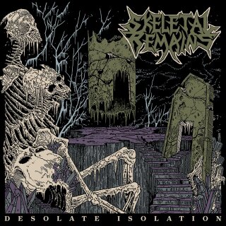 SKELETAL REMAINS -- Desolate Isolation - 10th Anniversary Edition  LP+CD  GLOW IN THE DARK